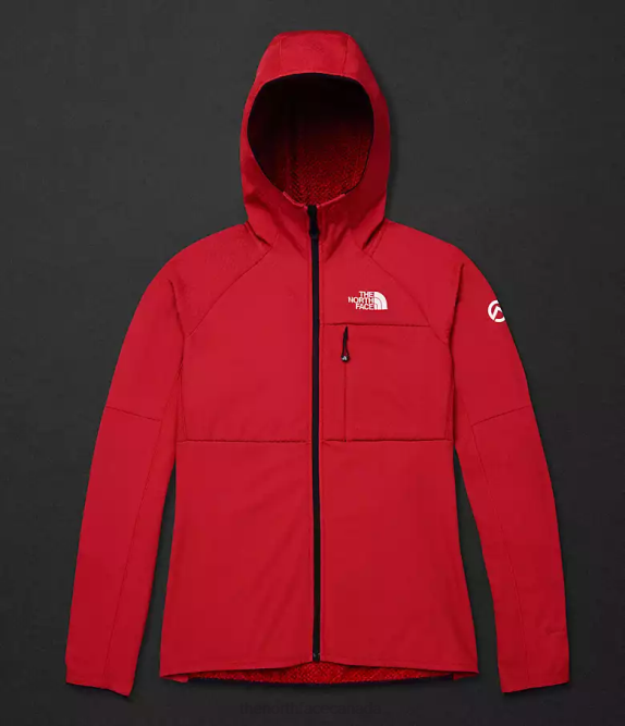 TNF Red Women The North Face Summit Series FUTUREFLEECE Full-Zip Hoodie 42D0736