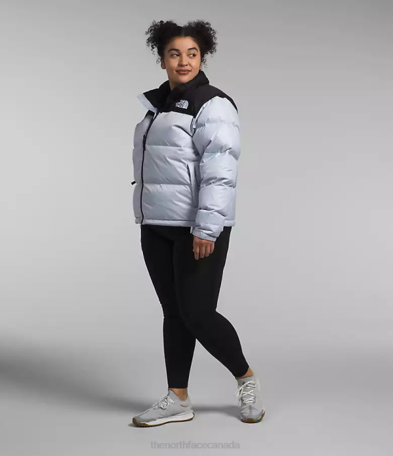 Dusty Periwinkle/TNF Black Women The North Face Plus 1996 Retro Nuptse Jacket 42D0797