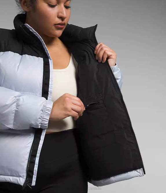 Dusty Periwinkle/TNF Black Women The North Face Plus 1996 Retro Nuptse Jacket 42D0797