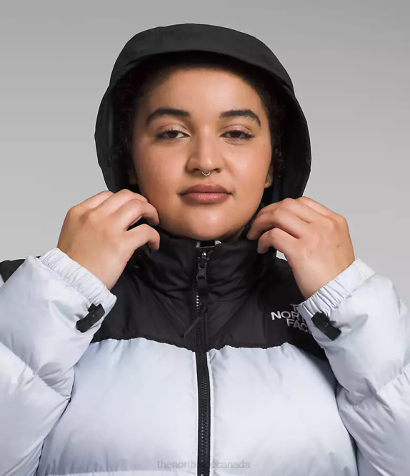 Dusty Periwinkle/TNF Black Women The North Face Plus 1996 Retro Nuptse Jacket 42D0797