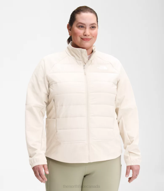 Gardenia White Women The North Face Plus Shelter Cove Hybrid Jacket 42D01145
