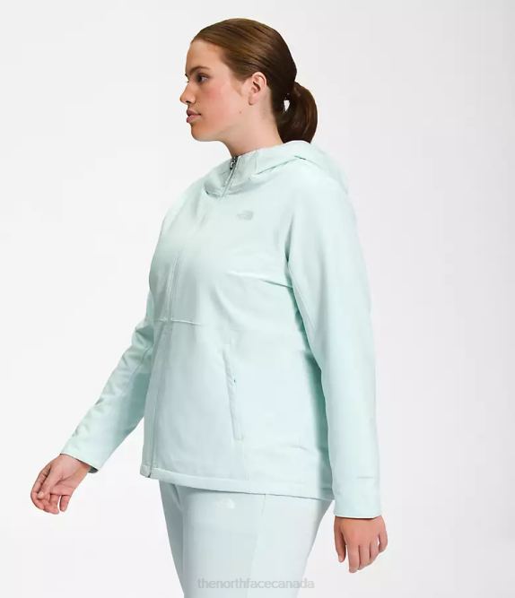 Skylight Blue Women The North Face Plus Shelbe Raschel Hoodie 42D01178
