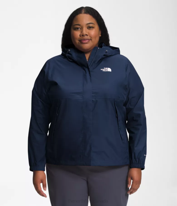 Summit Navy Women The North Face Plus Antora Jacket 42D0239