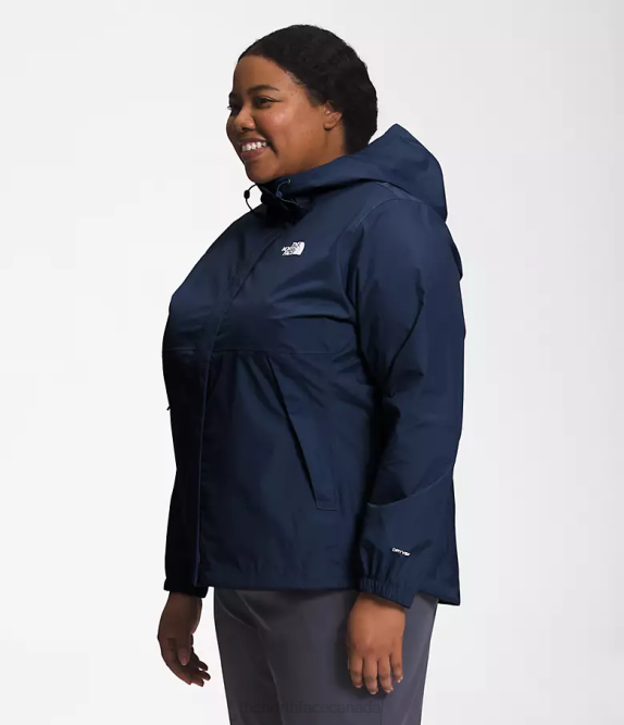 Summit Navy Women The North Face Plus Antora Jacket 42D0239