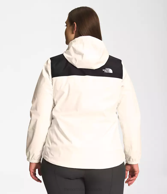 TNF Black/Gardenia White Women The North Face Plus Antora Jacket 42D0243