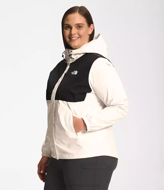 TNF Black/Gardenia White Women The North Face Plus Antora Jacket 42D0243