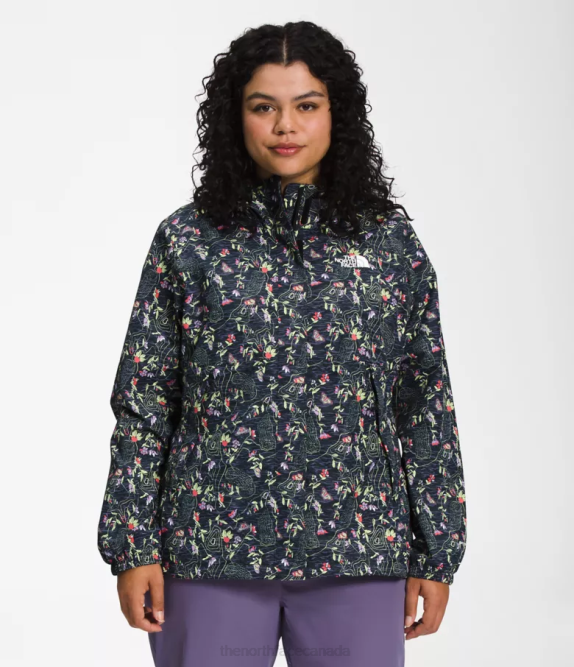 TNF Black Iwd Print Women The North Face Plus Antora Jacket 42D0244