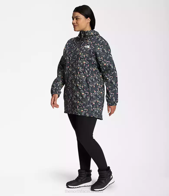 TNF Black Iwd Print Women The North Face Plus Antora Parka 42D0440