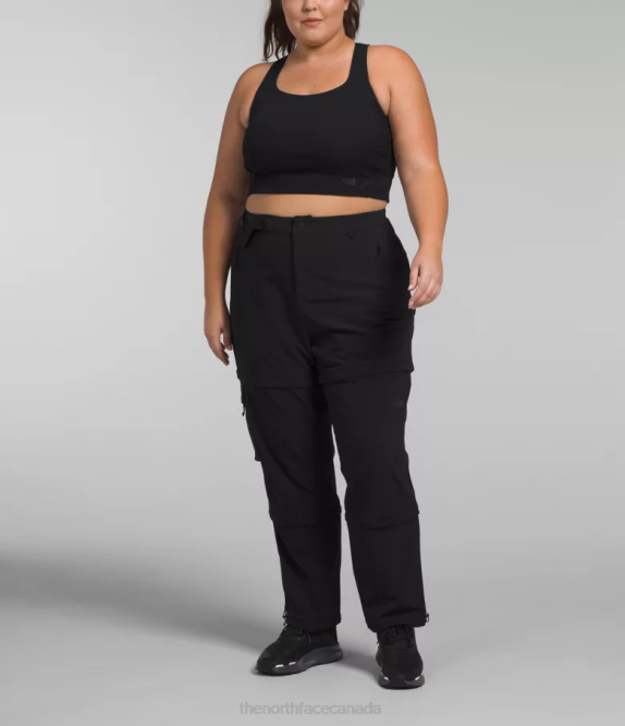 TNF Black Women The North Face Plus Bridgeway Zip-Off Pants 42D059