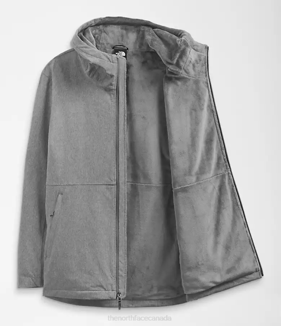 TNF Medium Grey Heather Women The North Face Plus Shelbe Raschel Hoodie 42D01177