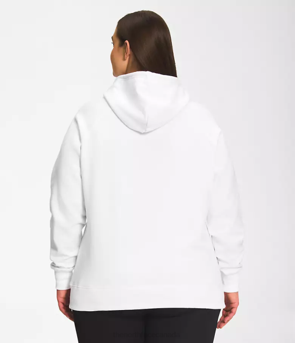 TNF White/TNF Black Women The North Face Plus Half Dome Pullover Hoodie 42D057