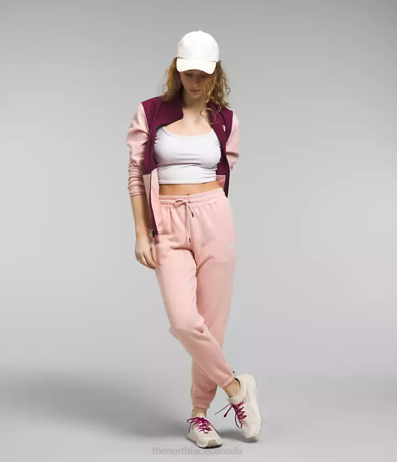 Pink Moss/Boysenberry Women The North Face Alpine Polartec 100 Jacket 42D01013