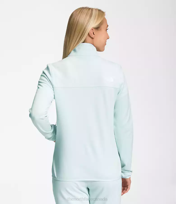 Skylight Blue White Heather Women The North Face Canyonlands Full-Zip 42D0379