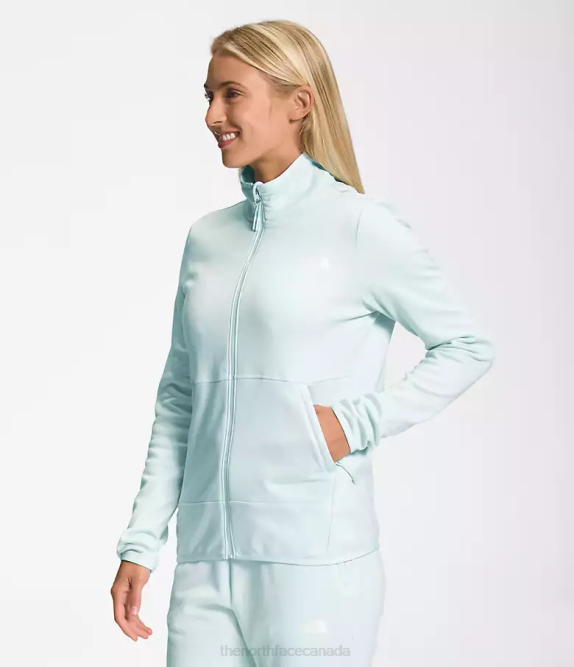 Skylight Blue White Heather Women The North Face Canyonlands Full-Zip 42D0379