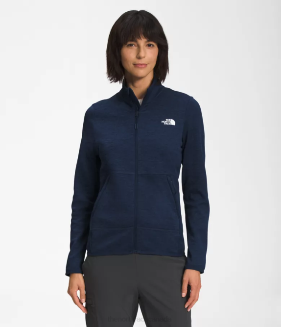 Summit Navy Dark Heather Women The North Face Canyonlands Full-Zip 42D0378