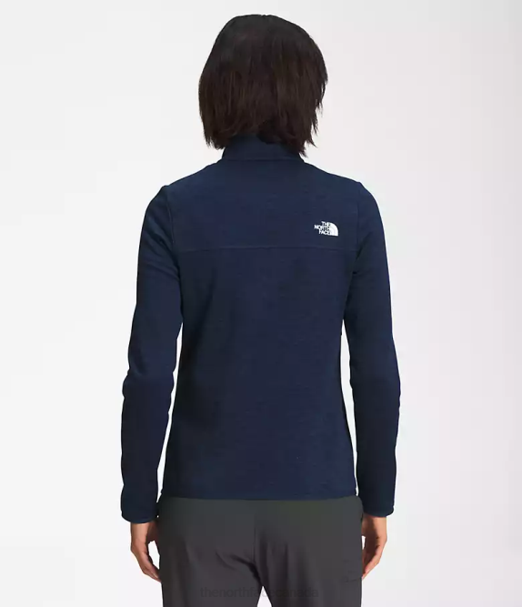 Summit Navy Dark Heather Women The North Face Canyonlands Full-Zip 42D0378