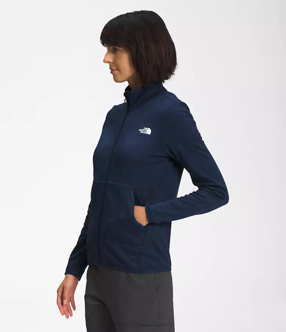 Summit Navy Dark Heather Women The North Face Canyonlands Full-Zip 42D0378