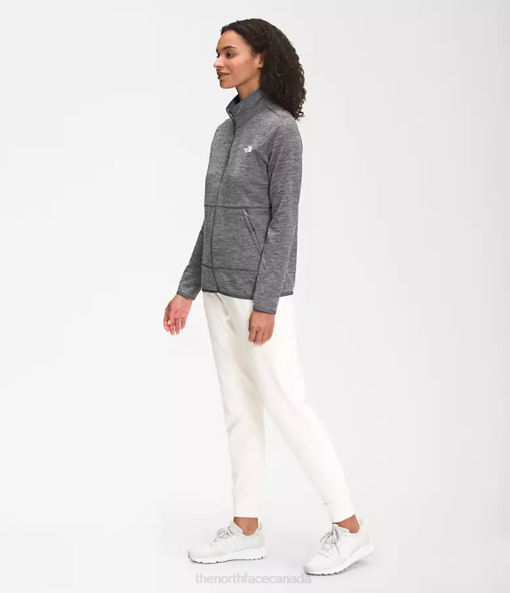 TNF Medium Grey Heather Women The North Face Canyonlands Full-Zip 42D0377