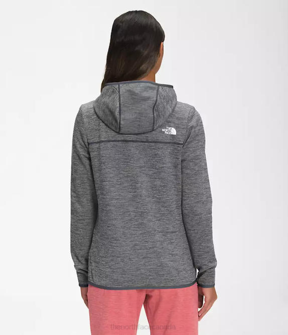 TNF Medium Grey Heather Women The North Face Canyonlands Hoodie 42D0742