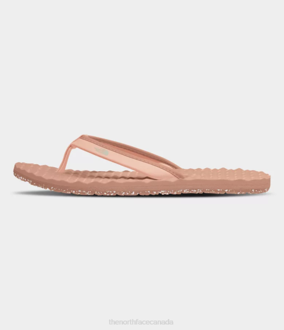 Cafe Creme/Evening Sand Pink Women The North Face Base Camp Mini Slip-ons II 42D062