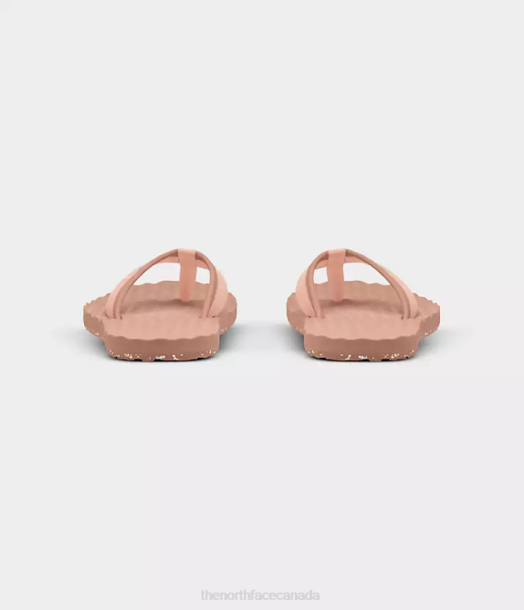 Cafe Creme/Evening Sand Pink Women The North Face Base Camp Mini Slip-ons II 42D062