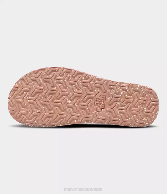 Cafe Creme/Evening Sand Pink Women The North Face Base Camp Mini Slip-ons II 42D062