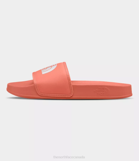 Dusty Coral Orange/TNF White Women The North Face Base Camp Slides III 42D0577