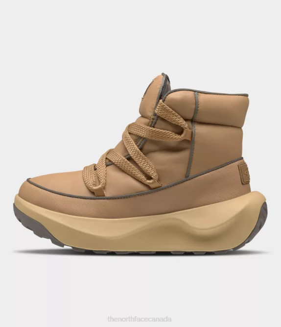 Almond Butter/Falcon Brown Women The North Face Halseigh ThermoBall Lace Waterproof Boots 42D0855
