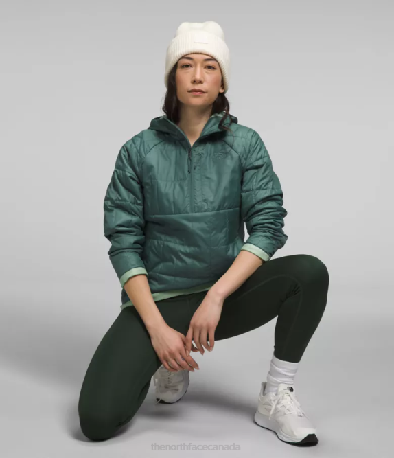 Dark Sage/Misty Sage Women The North Face Circaloft -Zip Pullover 42D0505