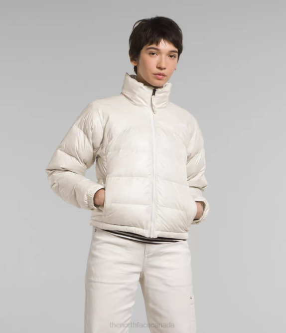 Gardenia White Women The North Face 2000 Retro Nuptse Jacket 42D0802