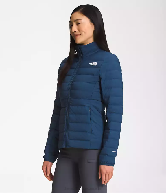 Shady Blue Women The North Face Belleview Stretch Down Jacket 42D01084