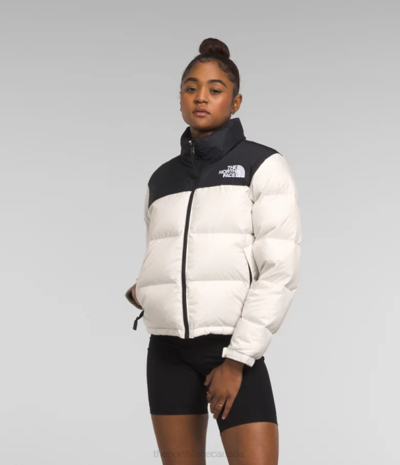 Gardenia White Women The North Face 1996 Retro Nuptse Jacket 42D0724