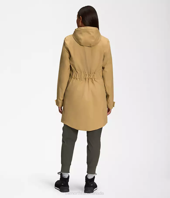 Antelope Tan Women The North Face City Breeze Rain Parka II 42D0154