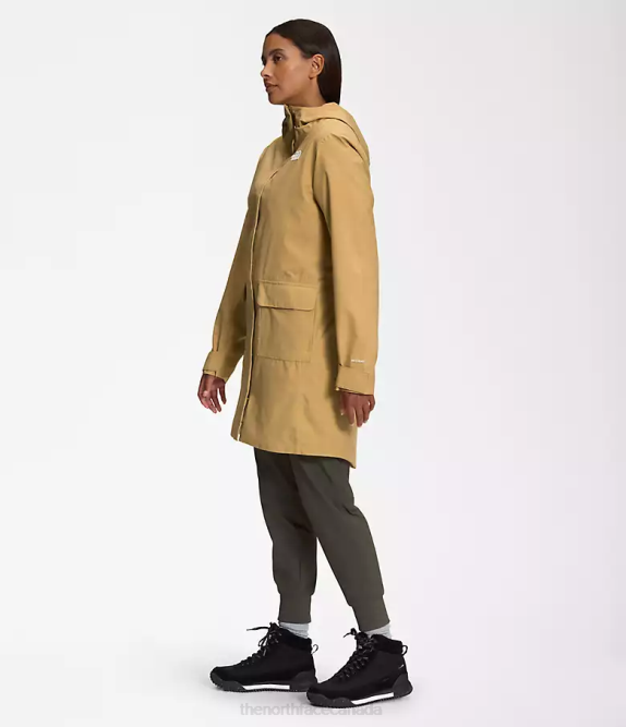 Antelope Tan Women The North Face City Breeze Rain Parka II 42D0154