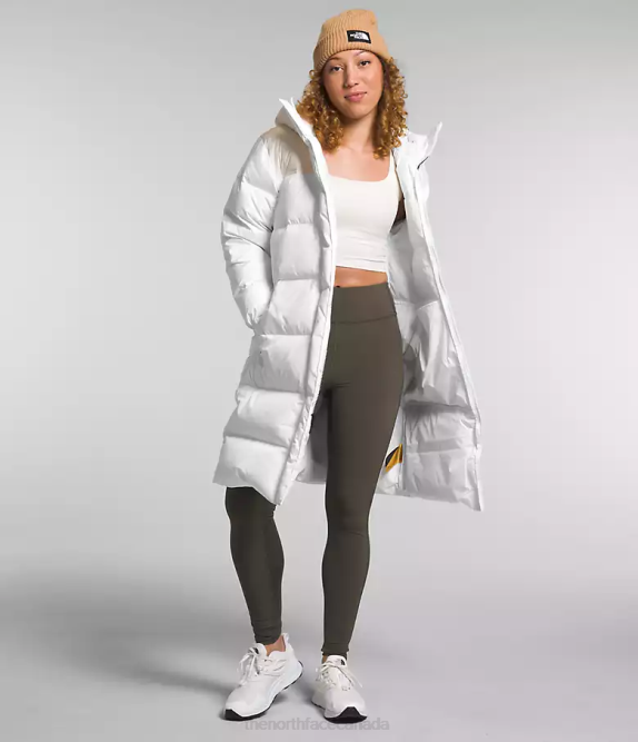 TNF White/Gardenia White Women The North Face Nuptse Parka 42D0563