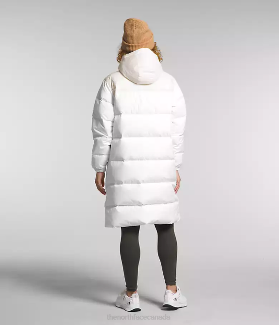 TNF White/Gardenia White Women The North Face Nuptse Parka 42D0563