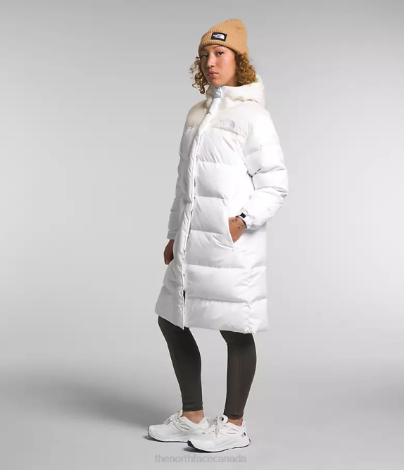 TNF White/Gardenia White Women The North Face Nuptse Parka 42D0563
