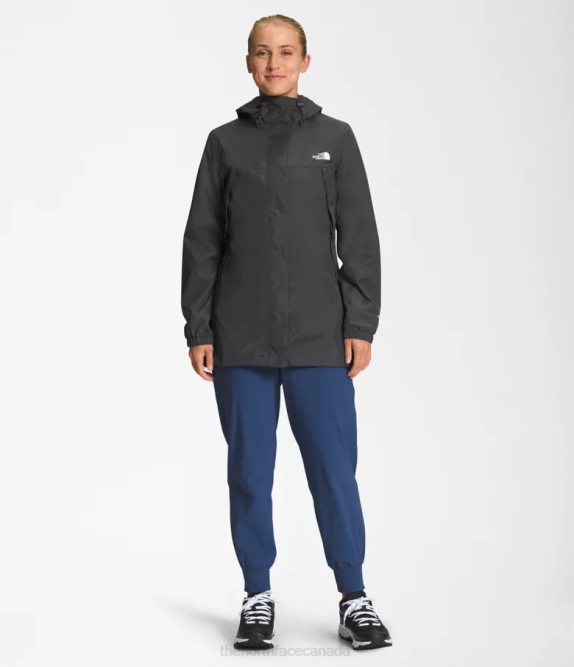 Asphalt Grey Women The North Face Antora Parka 42D045