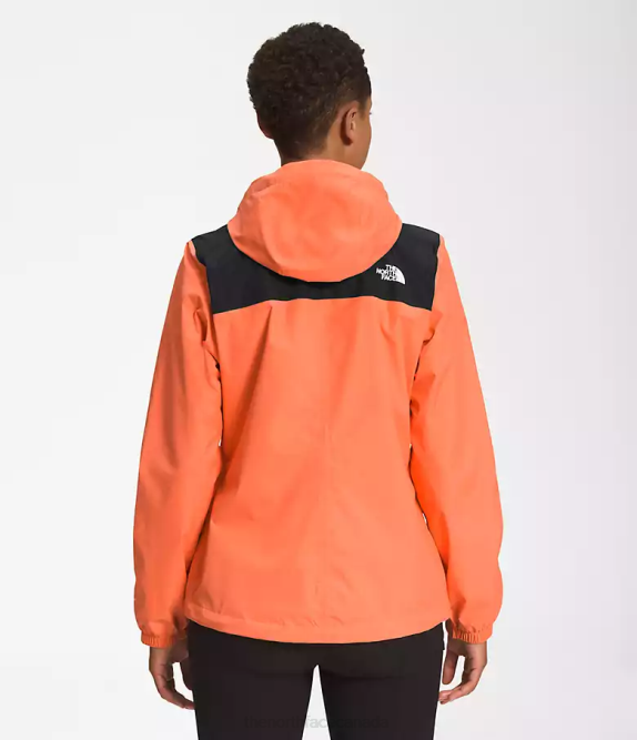 TNF Black/Dusty Coral Orange Women The North Face Antora Jacket 42D01281