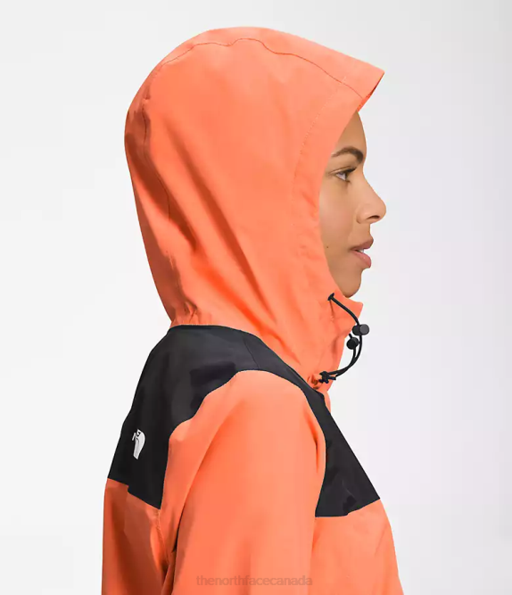TNF Black/Dusty Coral Orange Women The North Face Antora Jacket 42D01281