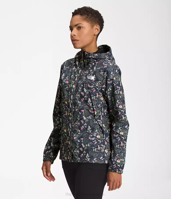 TNF Black Iwd Print Women The North Face Antora Jacket 42D01279