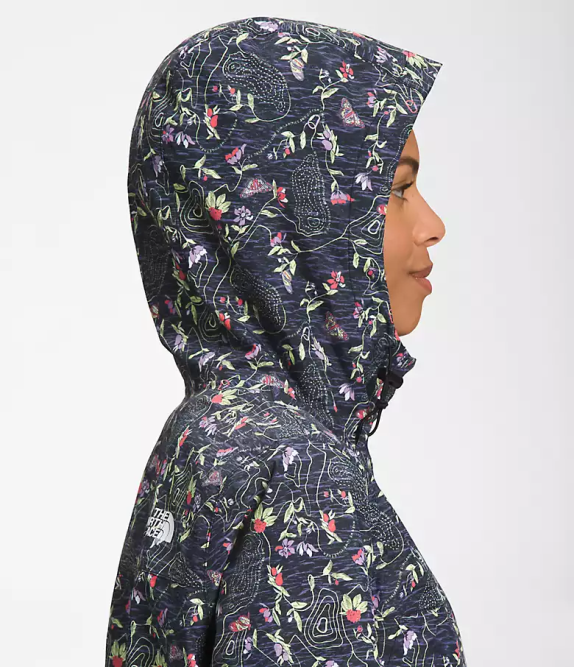 TNF Black Iwd Print Women The North Face Antora Parka 42D051