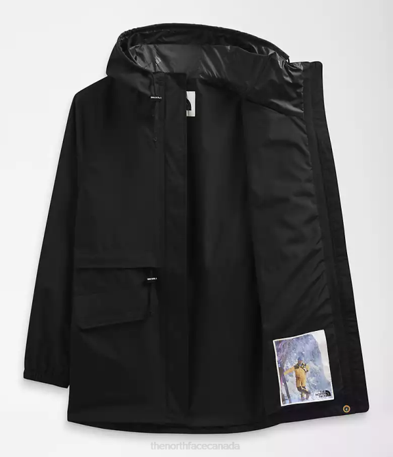 TNF Black Women The North Face M66 Utility Rain Jacket 42D01284