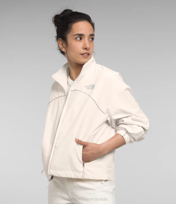Gardenia White Women The North Face Tek Piping Wind Jacket 42D0732