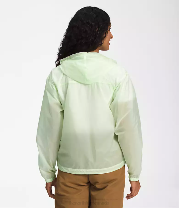 Lime Cream Women The North Face M66 Translucent Wind Hoodie 42D01229