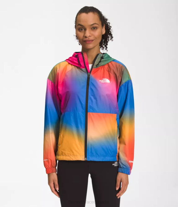 Super Sonic Blue Gradient Print Women The North Face Hydrenaline Jacket 2000-25'' Length 42D0675