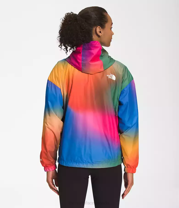 Super Sonic Blue Gradient Print Women The North Face Hydrenaline Jacket 2000-25'' Length 42D0675