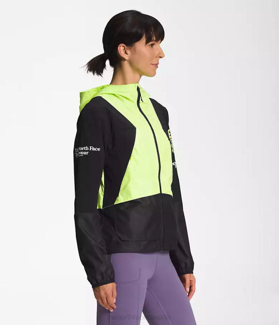 TNF Black/Led Yellow Women The North Face Trailwear Wind Whistle Jacket 42D0319