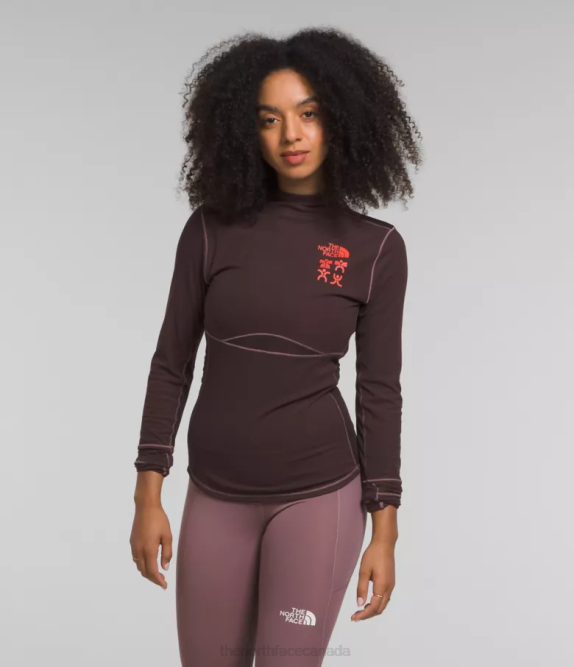 Coal Brown Women The North Face Trailwear Ursa Major Long-Sleeve 42D01147