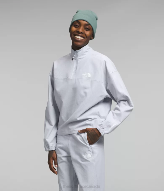 Dusty Periwinkle Heather Women The North Face Tekware Grid 1/4 Zip 42D0248